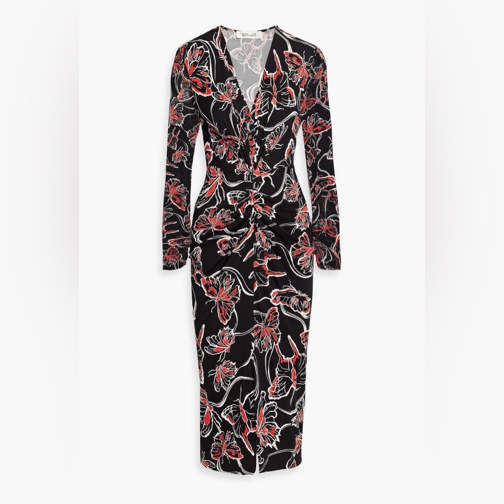 Diane Von Furstenberg (DVF) Hades Midi Dress, Size L, NWT